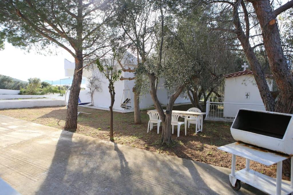 White Villa In Olive Trees And Seaview To Panagia Almiropótamos Buitenkant foto