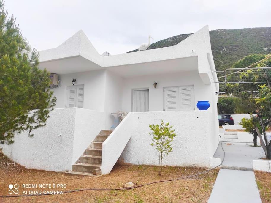 White Villa In Olive Trees And Seaview To Panagia Almiropótamos Buitenkant foto