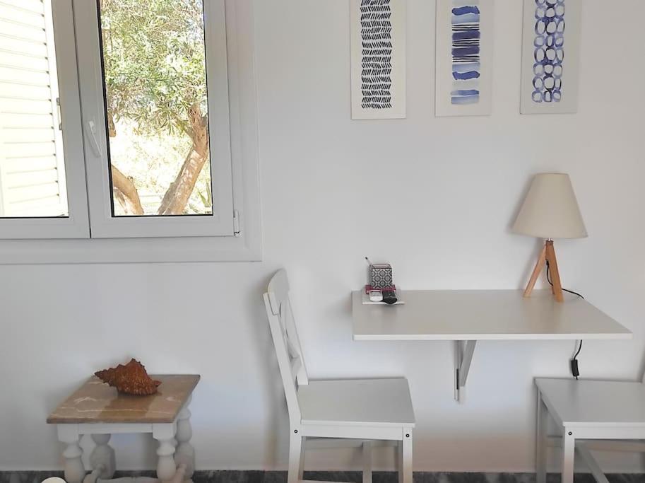 White Villa In Olive Trees And Seaview To Panagia Almiropótamos Buitenkant foto