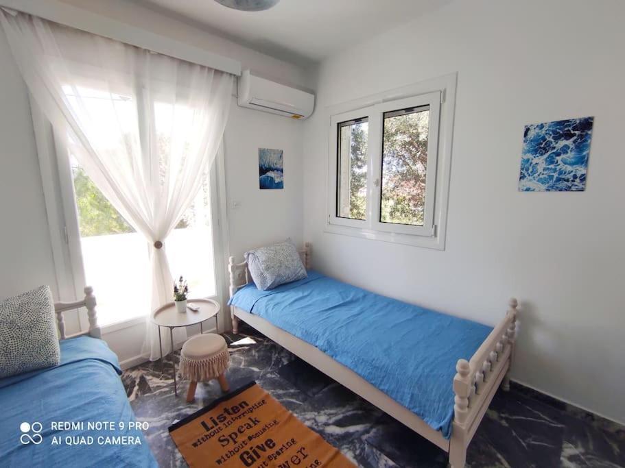 White Villa In Olive Trees And Seaview To Panagia Almiropótamos Buitenkant foto