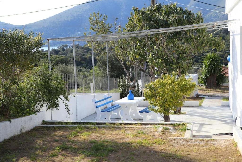 White Villa In Olive Trees And Seaview To Panagia Almiropótamos Buitenkant foto