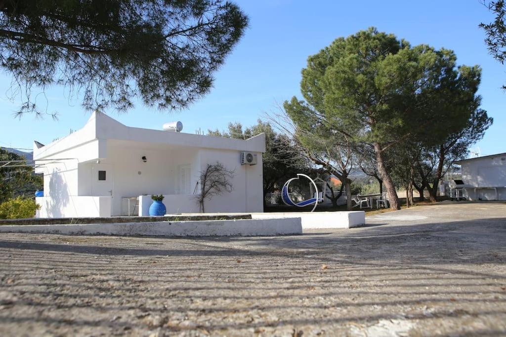 White Villa In Olive Trees And Seaview To Panagia Almiropótamos Buitenkant foto